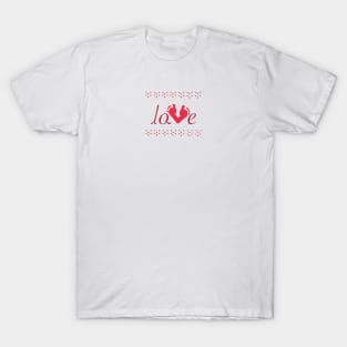 Valentine's day red footprints T-Shirt